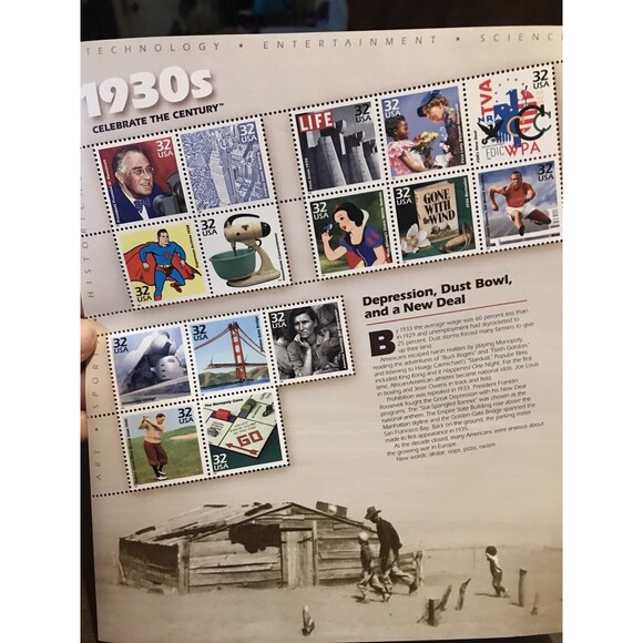 Scott # 3185 - US Souvenir Sheet Of 15 - Celebrate The 1930's - MNH - 1998 - Picture 1 of 6